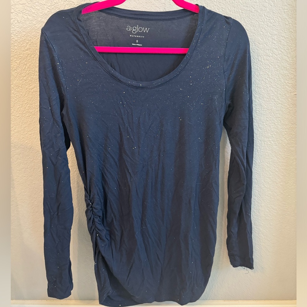 Small Long Sleeve Maternity Shirt